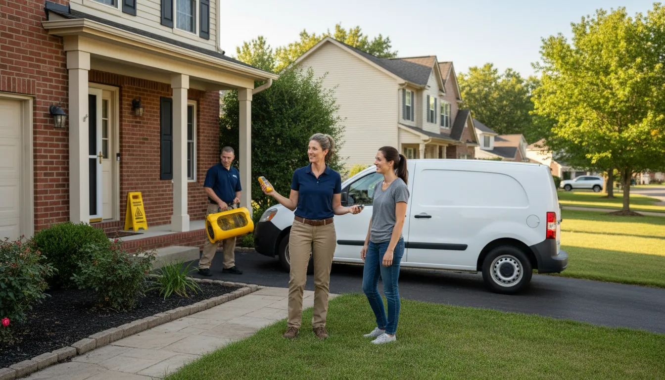 Residential water damage restoration in Ragley, LA
